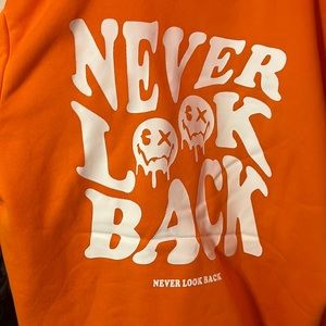 Bright Orange men’s designer hoodie